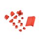 thumbnail image 3 of Plateado Rojo L1 L2 Botones De Activación, Tecla De Modificación D-pad, Kit De Botones De Almohadilla Táctil Para El Controlador De De perfke Reemplazo del botón de revestimiento, 3 of 9