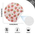 thumbnail image 2 of Ryvnso Strawberries Round Plate Mats Dining Table Placemat Set of 4 for Holiday Decoration, 2 of 7