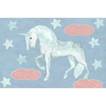 Marmont Hill Dreamy Night Unicorn Canvas Wall Art