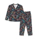 thumbnail image 1 of Fotbe Colorful Fish Conjunto de Pijama de Manga Larga para Mujer con Estampado, Ropa de Dormir de 2 Piezas, Conjunto de Casa Suave y Cómodo con Bolsillos-X-Large, 1 of 7