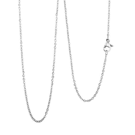 Cable Chain Necklace in Stainless Steel 18 Inches Gifts