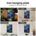 thumbnail image 4 of JEUXUS Raccoon Metal Art Hanging Painting 8*12in 8x12in, 4 of 7