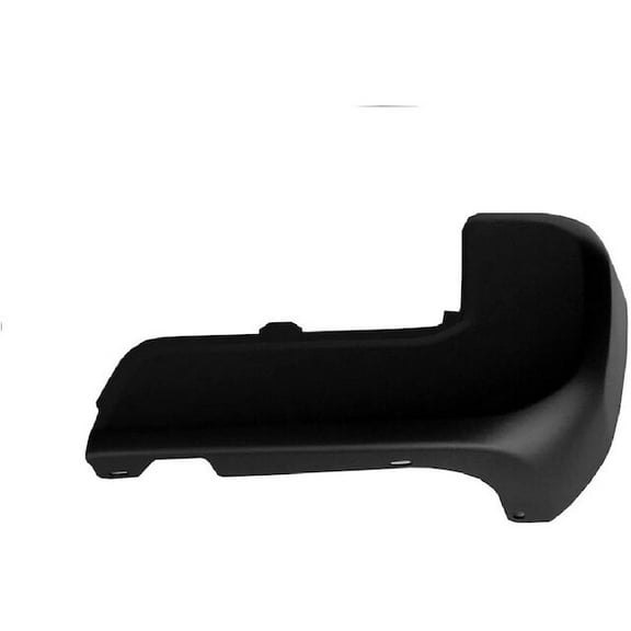 Right Passenger Side Bumper End - Black - Compatible with 2016 - 2019 Toyota Tacoma (without Park Assist Sensor Holes) 2017 2018 2020 2021 2022