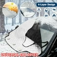 thumbnail image 2 of Magnetic Car Windshield Snow Cover Thicken Sun Shade Frost Guard Winter Windshield Snow Ice Cover Car Windshield Protector for Car Trucks Vans and SUVs, 2 of 10