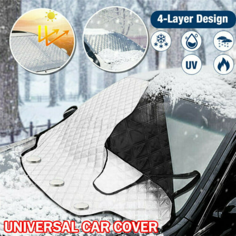 IC ICLOVER Magnetic Car Windshield Snow Cover Thicken Sun Shade Frost Guard Winter  Windshield Snow Ice Cover Car Windshield Protector for Car Trucks Vans and  SUVs Stop Scraping Cute 