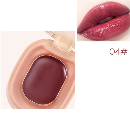 Solid Lipstick Satin Chestnut Nude Dark Red Smudge Proof Velvet Lip