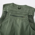 thumbnail image 3 of Pisexur Jackets for Men Work Jacket Multiple Pockets Outdoor Photography Sleeveless Jacket Coat Army Green,XL, 3 of 8