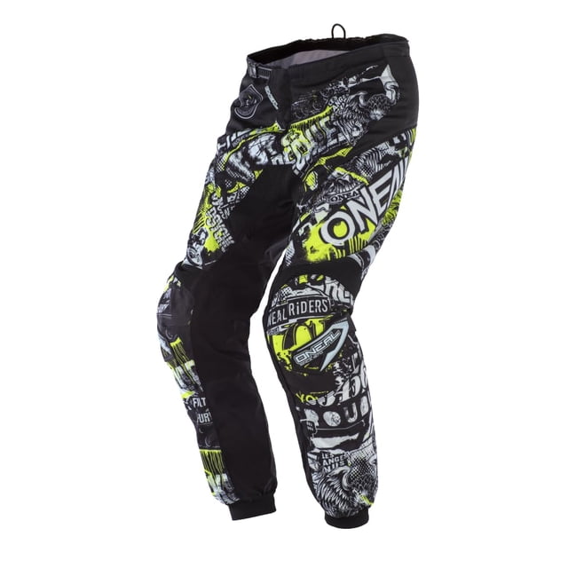 O'Neal Element Attack Pantalón Negro/Alta Visibilidad 34 Para Hombre