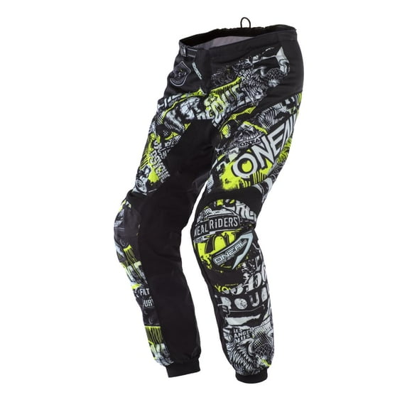 O'Neal Element Attack Pantalón Negro/Alta Visibilidad 34 Para Hombre