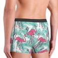 thumbnail image 3 of Goofa Flamingo Printed Men's Boxer Briefs Underwear, Moisture-Wicking Underwear, Trunk,Soft and Breathable Cotton Underwear-Small, 3 of 9