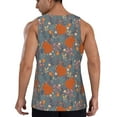 thumbnail image 3 of Haiem Floral Squirrel Men Workout Tank Top Gym Bodybuilding Sleeveless Muscle T Shirts Athletic Tank Breathable Workout Shirt-, 3 of 9