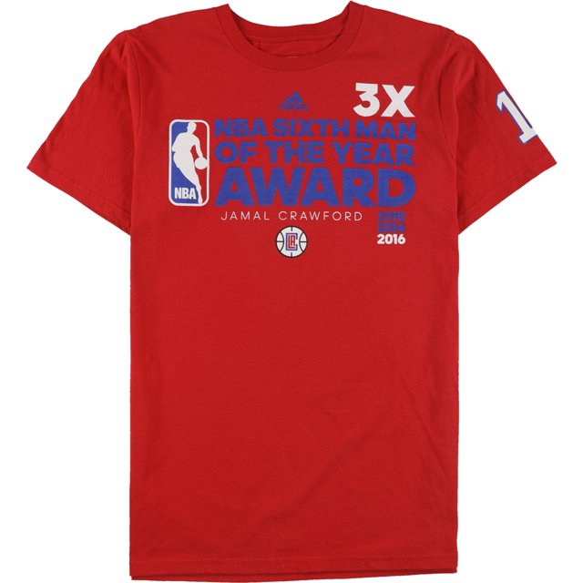 Camiseta gráfica Adidas Jamal Crawford para hombre roja mediana