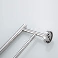 thumbnail image 3 of Space-saving 5-Piece Bathroom Towel Rack Set, Wall-Mounted, Durable  Stainless Steel, Hidden Screw Design, Chrome, 3 of 7