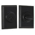 thumbnail image 2 of Weslock 07971-2-2SL23 Square Single Cylinder Deadbolt with Adjustable Latch and Deadbolt Strike Black Finish, 2 of 2