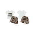 thumbnail image 2 of Toddler Baby Boy Shorts Set 6 12 18 24 Months 2T 3T 4T Letter/Dinosaur/Duck Embroidery Short Sleeve T-shirts Elastic Waist Shorts 2 Piece Summer Outfit, 2 of 8