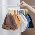 thumbnail image 4 of Hyasfey Coat Hanger with 8 Clips 360 Degree Rotation Great Load Bearing Underpants Towel Clothes Drying Holder Clip Sock Clip Hanger Wardrobe Cap Organizer, 4 of 8