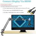thumbnail image 4 of Microscopio digital, 48 millones de píxeles, 4K, 1080P, HDMI tipo C/USB, microscopio industrial para vídeo, soldadura para reparación electrónica, 4 of 7
