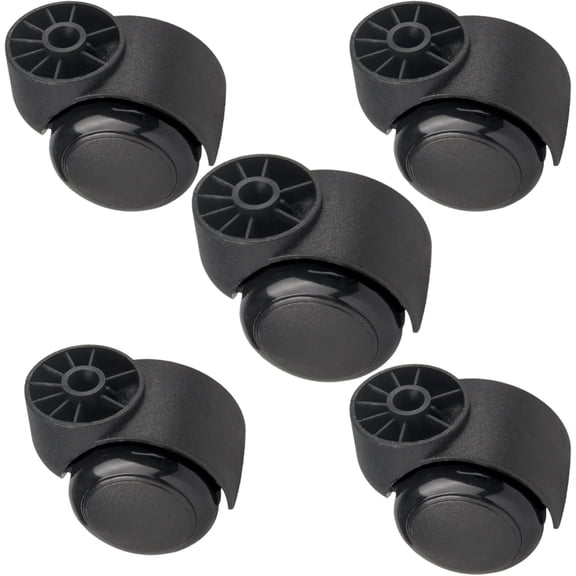 2 Inch Black Silent Stemless Caster - Replacement Chair Wheels For Office Chairs - Furniture Casters - 5pcs
