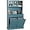 Lake Blue, variant on Kitchen Pantry Storage Cabinet, Microwave Cabinets with Tilt Out Trash Cabinets, Tall Pantry Cabinet Cupboard, Freestanding Kitchen Hutch (Lake Blue)