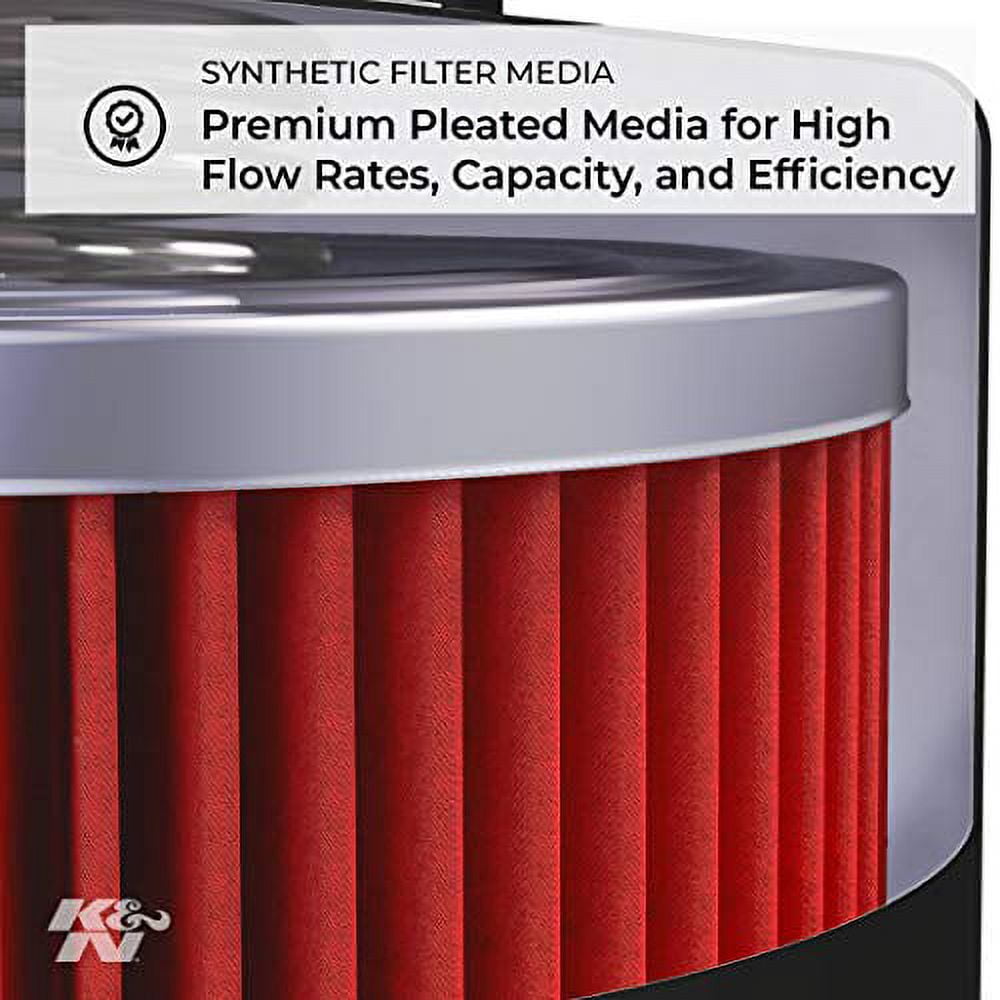 K&N Performance Powersports Oil Filter: Premium Engine Protection, Higher Oil Flow Rates, Compatible with All Oils, Optimized for Synthetic Oils, KN-157