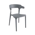 thumbnail image 1 of Novogratz Poolside Collection, Felix Stacking Dining Chairs, Indoor/Outdoor, 4-Pack, Charcoal, 1 of 9