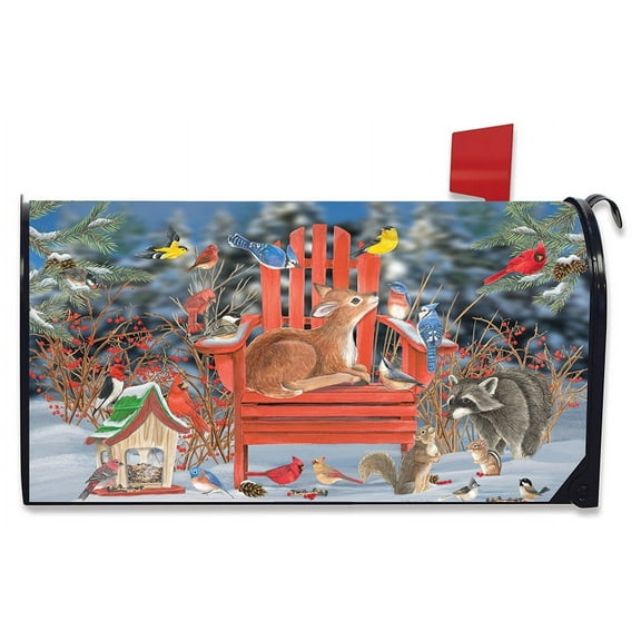 Briarwood Lane Snow Day Gathering Winter Mailbox Cover