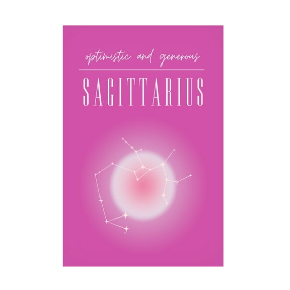 Trademark Fine Art Amelie Sagittarius Zodiac Print Art Canvas Wall Art