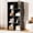 8 Cube-raven Black, variant on 8 Wood Cube Storage Organizer with Open Back and Removable Back Panels, 11In Black Cube Storage Bookshelf, Cubicle Shelf Bookcase for Home Office Bedroom Living Room, Vertical or Horizontal