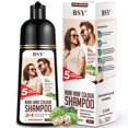 thumbnail image 1 of BSY Noni Champú para color de cabello - 6 fl oz - Paquete de bomba | Sin amoníaco | 3 en 1 - Champú acondicionador Tinte Capilar para mujer | Tinte para el cabello de fruta Noni para hombres | Color d, 1 of 5