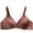 Brown, variant on Full Cup Lift Bras for Women No Underwire Soft Comfy Push Up Wireless Everyday Bras V Neck Seamless Bralettes
