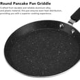 thumbnail image 6 of Crepe Pan Nonstick, 6 Inch Cake Pan, Nonstick-Skillet-Cookware-Granite-Coating, Kitchen Cookware, Weekend Brunch, Black, 1 Pc, 6 of 7