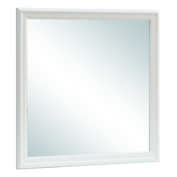 Silver Champagne Wall Mirror - Elegant Bedroom Vanity Mirror, Decorative Accent Mirror