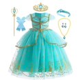 thumbnail image 1 of Disney-vestido de princesa Jasmine para niñas, disfraz de Aladdín Agic para fiesta de cumpleaños, Carnaval, lámpara Fivean unisex, 1 of 2