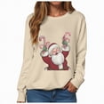 thumbnail image 6 of Towmus Christmas Sweatshirts for Women Plus Size Santas Printed Graphic Sweatshirts Crewneck Fall Pullover Tops, 6 of 6