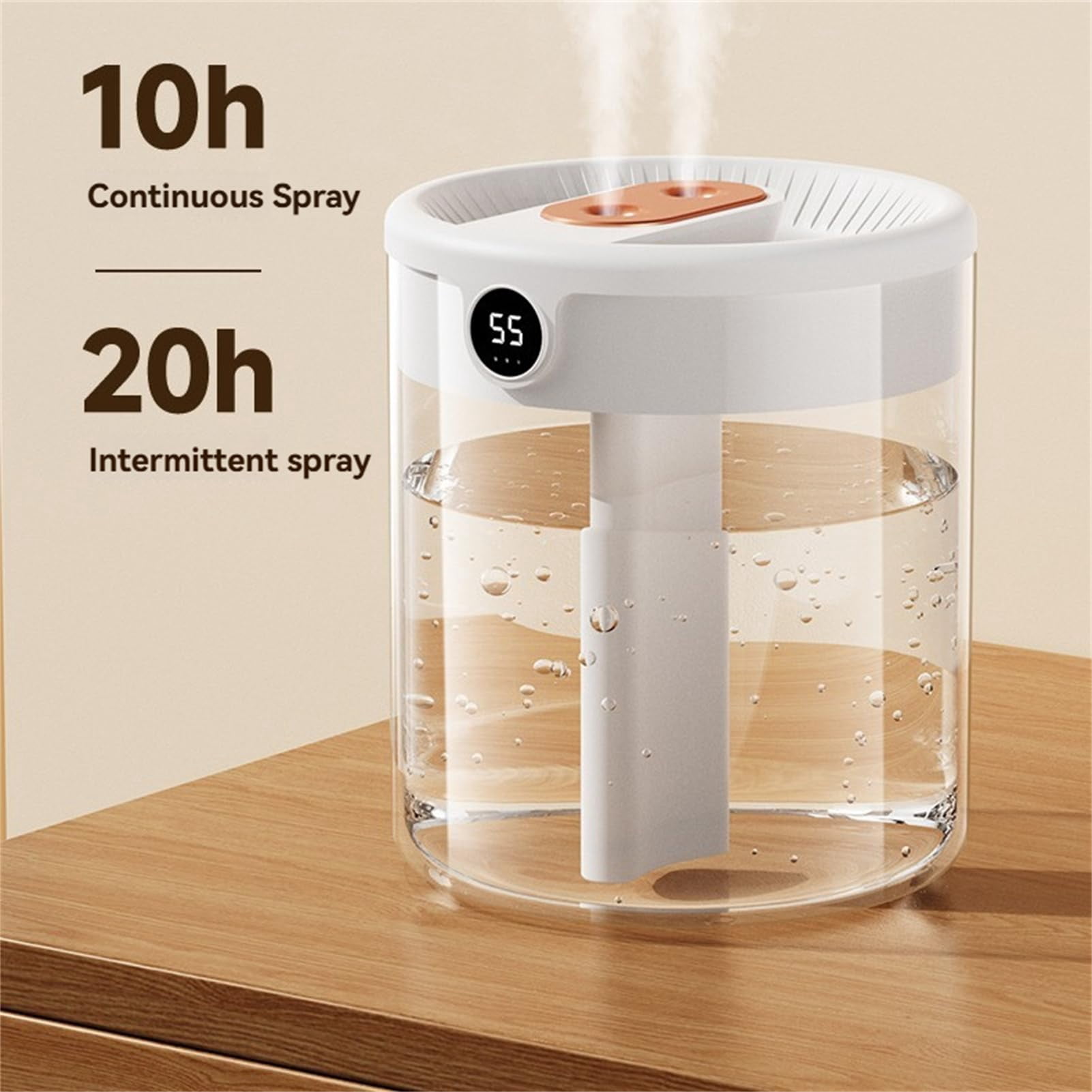 Dreamzy Humidifiers for Bedroom, Silent Large Capacity Desktop Humidifier Household, Dreamzy Humidifier with Night Light