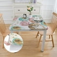 thumbnail image 2 of BANET Fabric Tablecloth, , Easy Care Stain Resistant Spring Fabric Tablecloth,Square white, 2 of 7