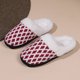 thumbnail image 4 of Zapatos con forro polar para mujer zapatillas de espuma viscoelástica con soporte para arco cómodo regalo de Navidad, 4 of 8