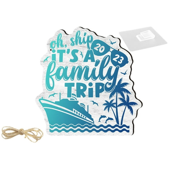 FRCOLOR  Cruise Ship Door Decorations Welcome Sign for Front Hanging Travel