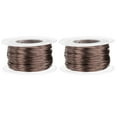 thumbnail image 1 of Uxcell 2 piezas de alambre de aluminio de 20 gauge 0.8mm 98.5ft flexible y maleable, alambre de metal anodizado para la creación de joyas, modelado y manualidades DIY, marrón, 1 of 7