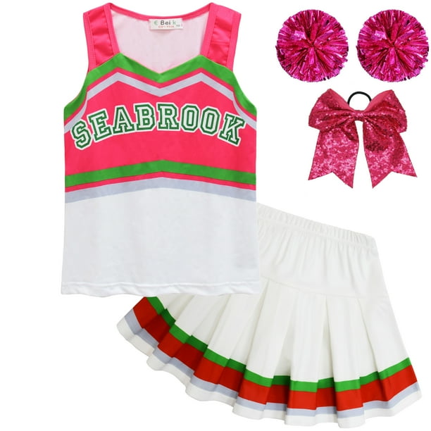 Cheerleader Costumes for Girls Halloween Outfits Kids Party Dress Up