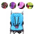 thumbnail image 2 of Asiento de cochecito infantil para bebé, cojín para silla de paseo, alfombrilla de algodón, punto blanco, azul Ehuebsd Libre de BPA, 2 of 7