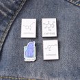 thumbnail image 4 of Juego de alfileres de aleación, alfileres de animales de solapa creativos, alfiler de ecuación química para mochila, bolso, ropa, chaqueta, joyería (4 uds) Namotu HMFJ051, 4 of 7