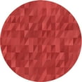 thumbnail image 1 of Ahgly Company Tapis Rond Lavable en Machine Intérieur Transitionnel Rouge, 3 Pieds Rond, 1 of 7