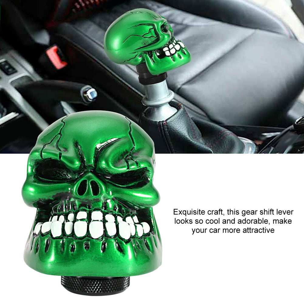 Tebru Skull Gear Shift Knob,Skeleton Skull Head Car Modified Gear Shift