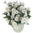 thumbnail image 2 of Zhuge Artificial Flowers, Silk Daisy, Artificial Daisy for Home Decoration, Wedding Decoration (White,2PCS), 2 of 5