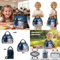 thumbnail image 4 of Kuiaobaty Cat Stars Print 17 Inch Backpack and Lunch Bag Set for Teens Large Capacity Backpack and Water Bottle Holder Multi Pockets Bookbag Pencil Case with Zipper for School, 4 of 7
