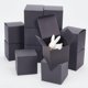 thumbnail image 4 of 20 cajas de regalo de papel kraft, cajas cúbicas negras de 8,1 x 8,1 x 8,1 cm (3,2 x 3,2 x 3,2 pulgadas), mini cajas de cartón con tapa para bodas, fiestas, cumpleaños, propuestas de padrinos de boda., 4 of 9
