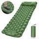 thumbnail image 1 of Self-Inflating Camping Mattress, Sleeping Bag with Pillow and Foot Pump, Portable Ultralight Inflatable Mattress for Camping, Travel, Hiking, Green, 1 of 5