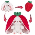thumbnail image 1 of Peluche MIAODAM Strawberry Bunny de 18 cm para bebés y niños, 1 of 7