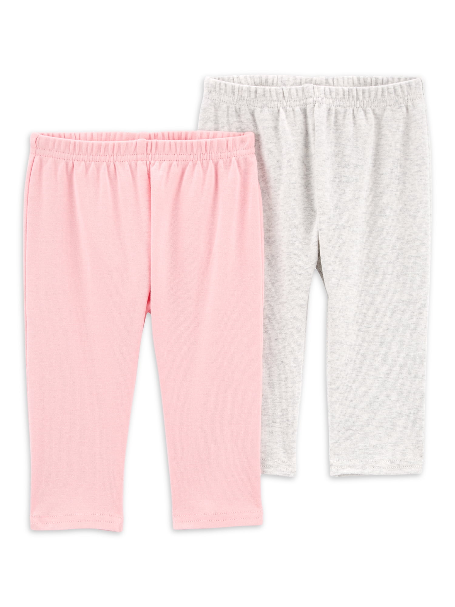 Carter's Child of Mine Baby Unisex Pant Pink Grey, 2Pack, 012 Months